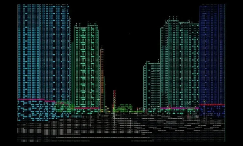ASCII cyberpunk şehir