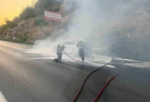 Mercedes EQE yangını
