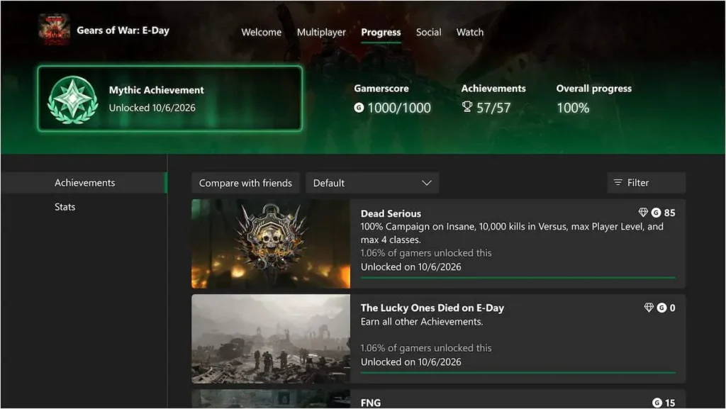 Xbox Mythic Achievements img1