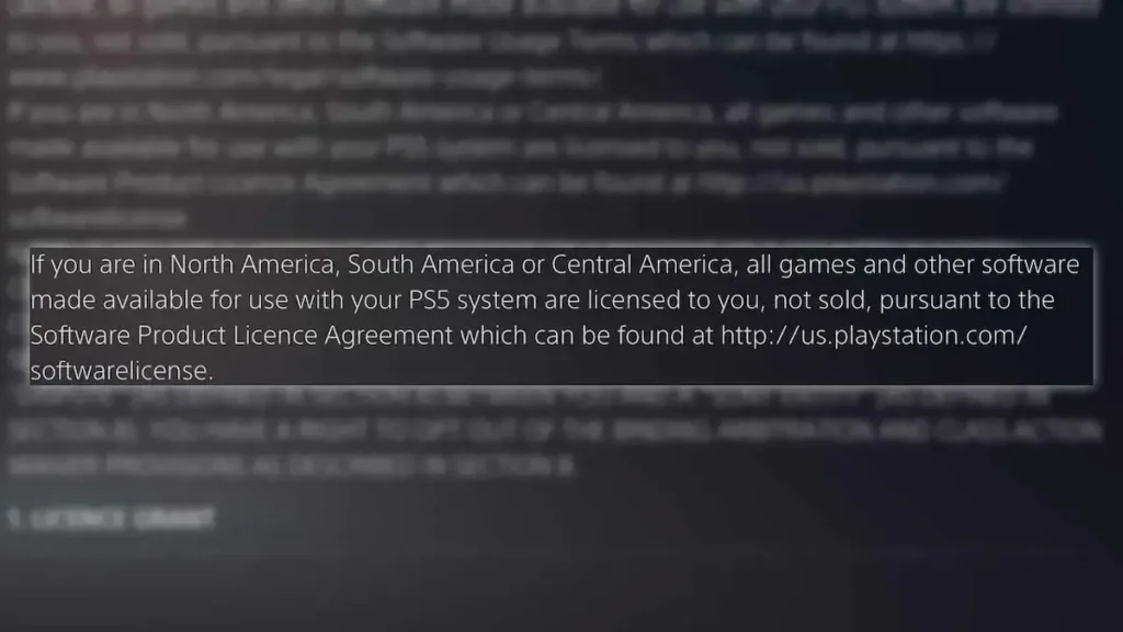 sony lisans açıklaması