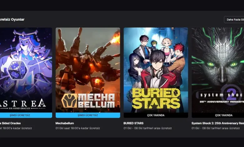 Epic Games ücretsiz oyunları