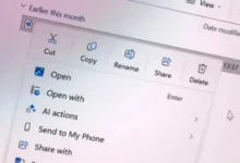 Windows 11 sağ tık menüsü