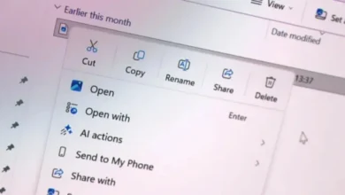 Windows 11 sağ tık menüsü