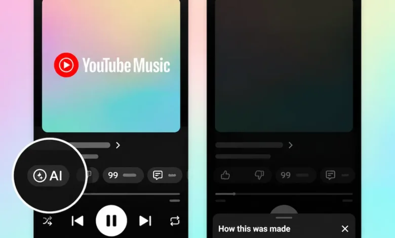 YouTube Music yapay zekâ etiketi