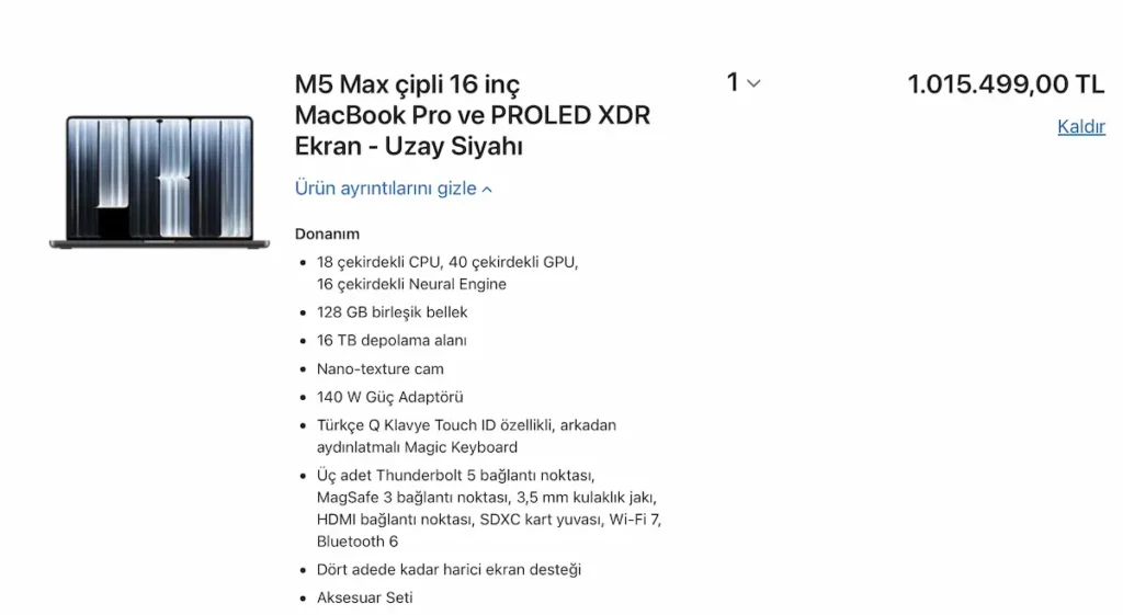 MacBook Pro fiyatı img1