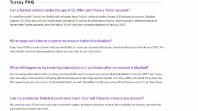 Twitch 15 yaş altı hesap yasağı