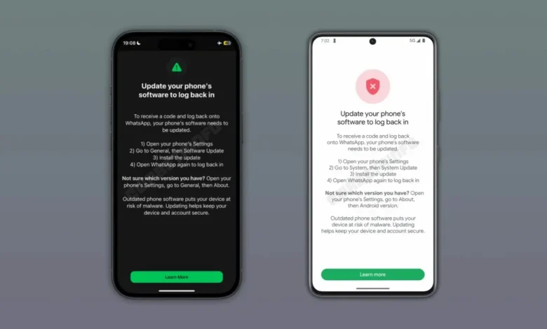 WhatsApp eski Android ve iOS