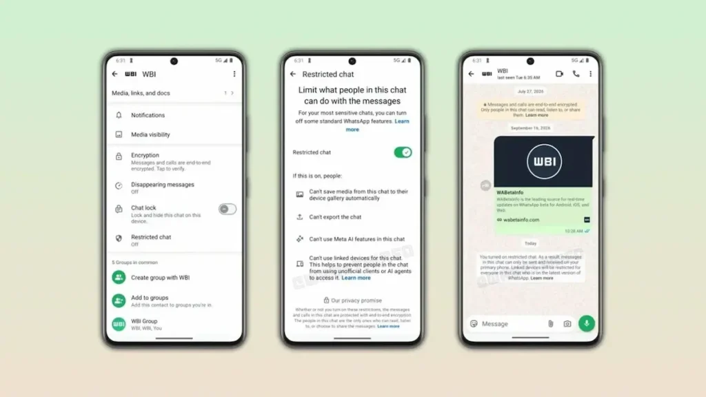 WhatsApp Restricted Chat img1